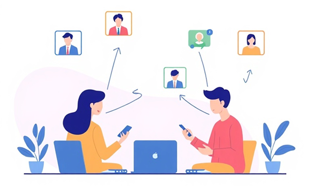 Contact illustration